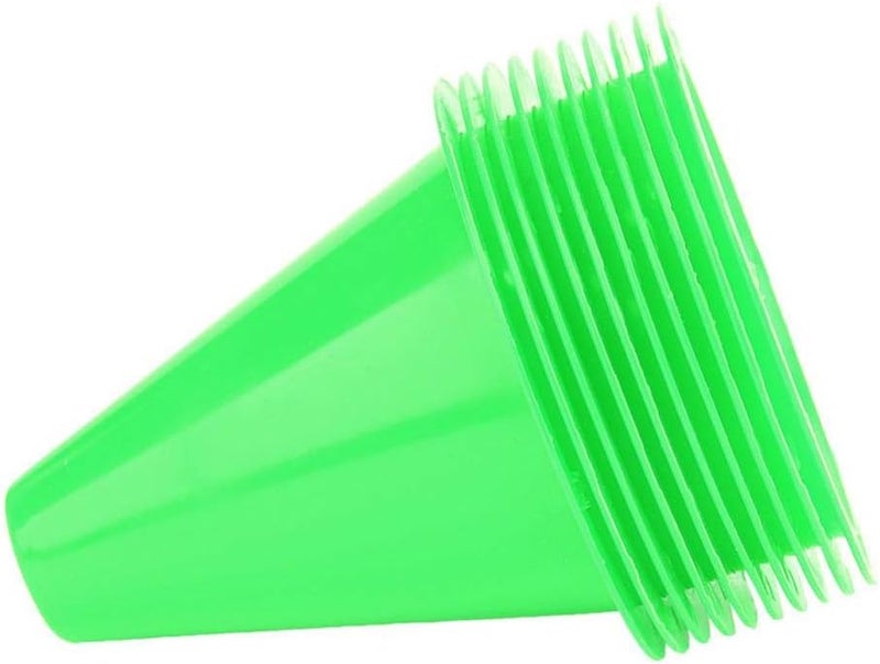woobles Soccer Training Cone, Agility Soccer Disc Cones Barriers Plastic Marker Holder Sports Accessory (10pcs)-Green - Image 1