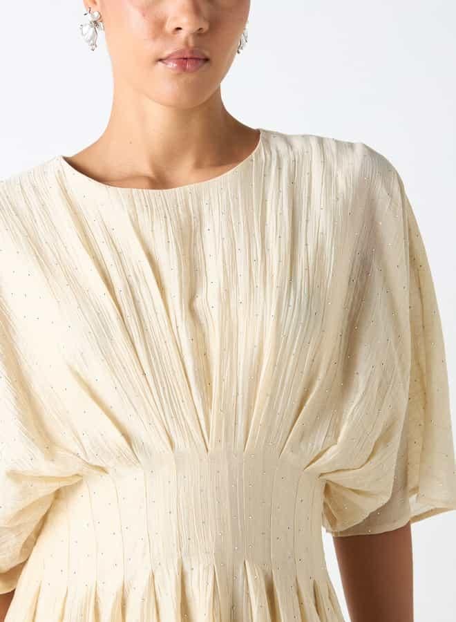 تواكستريمز فستان إيه لاين بأكمام ممتدة وزخارف من تو إكستريمز - Image 4