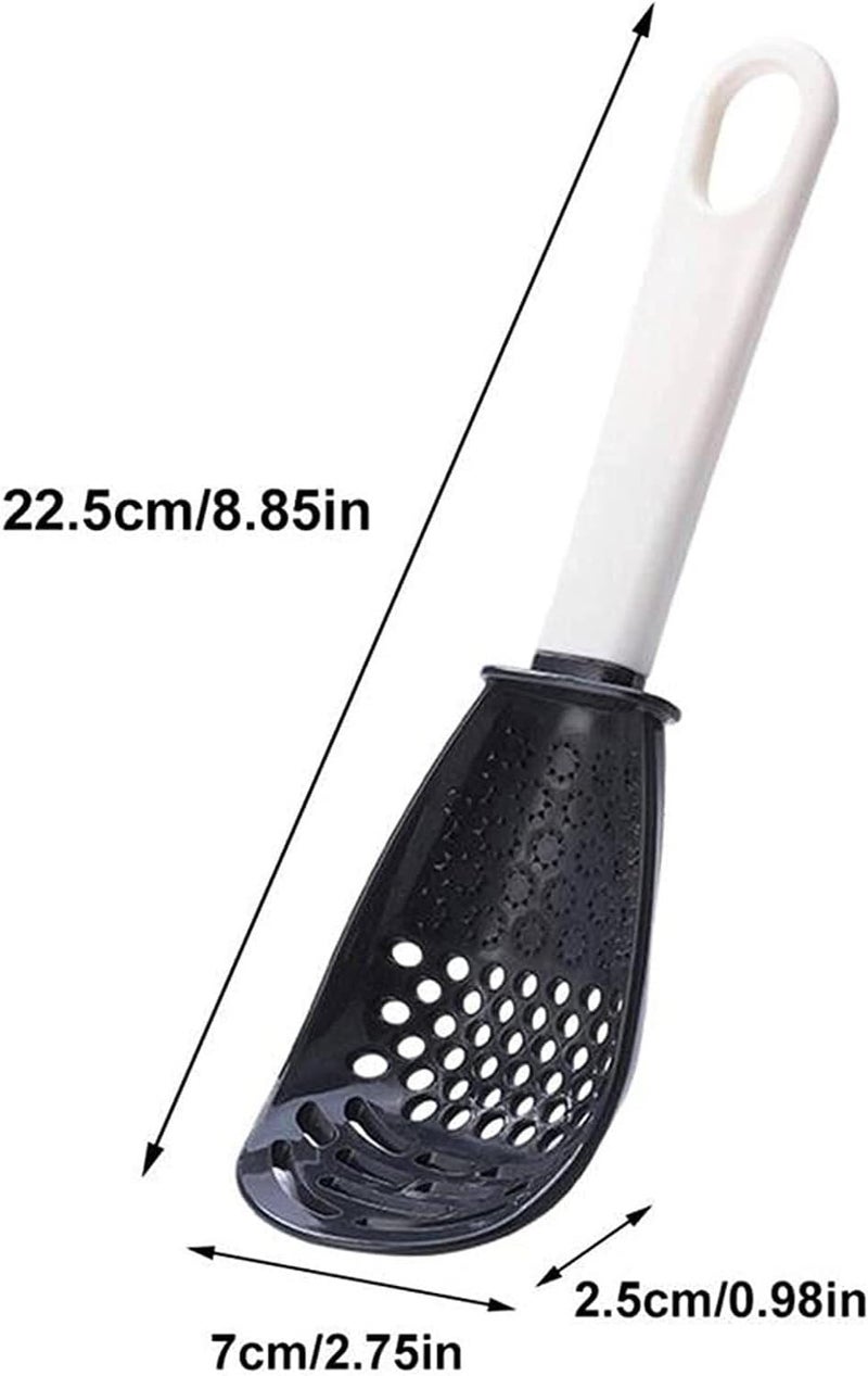 أدوات مطبخ Skimmer 2 قطعة - مصفاة طعام متعددة الاستخدامات، مقلاة مقاومة للحرارة، مثالية للقلي والطهي (لون أحمر، 2 قطعة) - Image 2