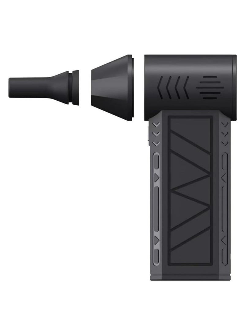 Arabest Cordless Handheld Powerful Blower, Electronic Air Blower, Cordless Leaf Blower, Air Blower Jet Fan LED Turbo Blower Turbo Brushless Fan Outdoor Portable Mini Handheld Dryer - Image 2
