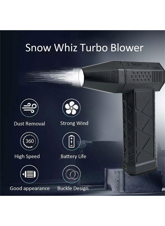 Arabest Cordless Handheld Powerful Blower, Electronic Air Blower, Cordless Leaf Blower, Air Blower Jet Fan LED Turbo Blower Turbo Brushless Fan Outdoor Portable Mini Handheld Dryer - Image 4