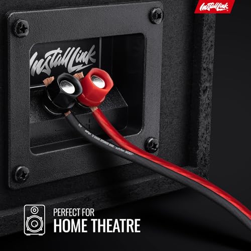 Install Link 12 AWG Gauge Speaker Wire Cable (100 Feet) Stereo, Car or Home Theater, CCA - Image 3