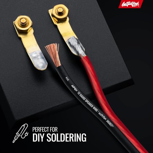 Install Link 12 AWG Gauge Speaker Wire Cable (100 Feet) Stereo, Car or Home Theater, CCA - Image 5
