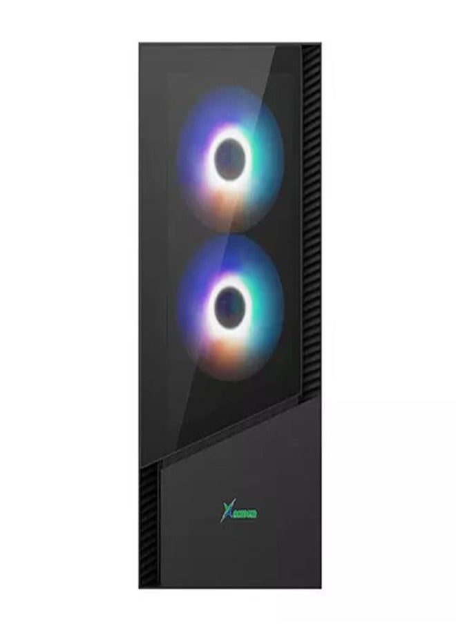 Generic - XANDER Velox COMPUTER CASE,  ATX,  Tempered Glass Case, 4 ARGB FAN | Velox Black - Image 1