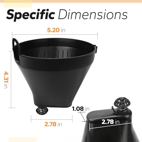 BOUYAO DCC-1200FB Coffee Brew Basket for Cuisinart, Coffee Filter Basket Replacement Part Only Compatible with Cuisinart DCC-1200 Models - Image 2