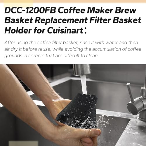BOUYAO DCC-1200FB Coffee Brew Basket for Cuisinart, Coffee Filter Basket Replacement Part Only Compatible with Cuisinart DCC-1200 Models - Image 5