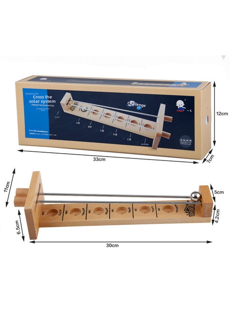 Desktop Klask Game Ball-in-a-Maze Puzzle for Focus Training Clamp Stick Ball-Log a little