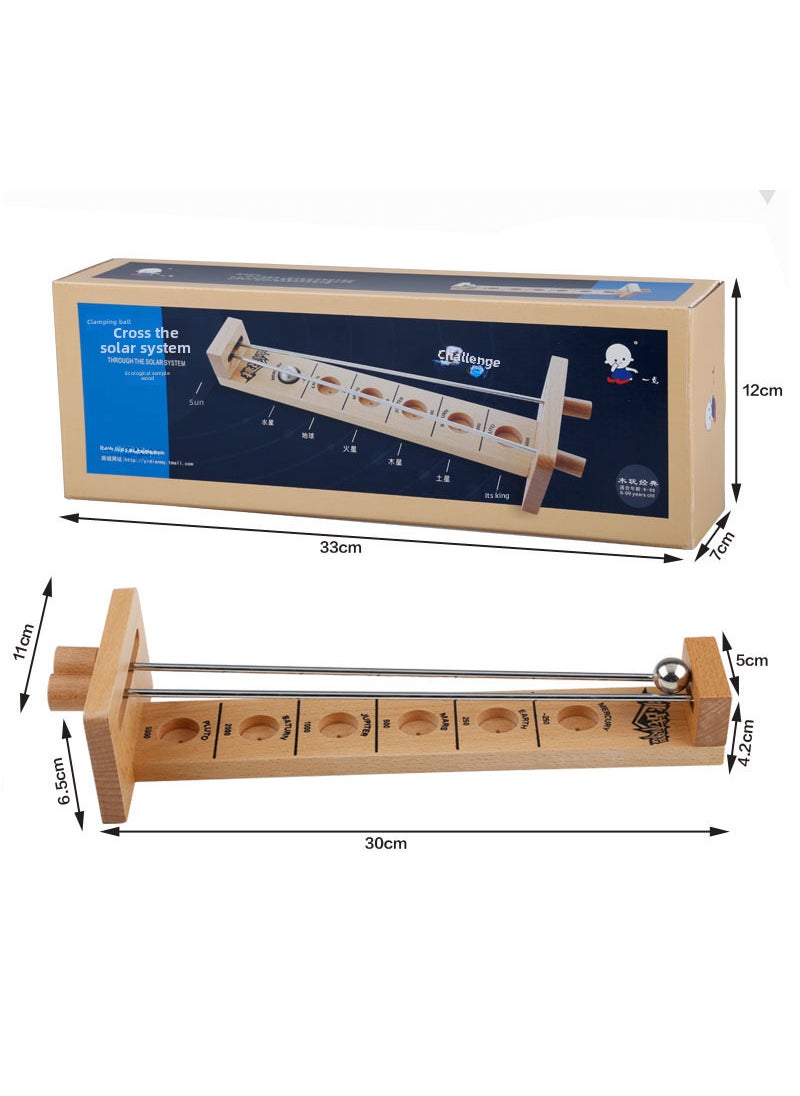 Desktop Klask Game Ball-in-a-Maze Puzzle for Focus Training Clamp Stick Ball-Log a little