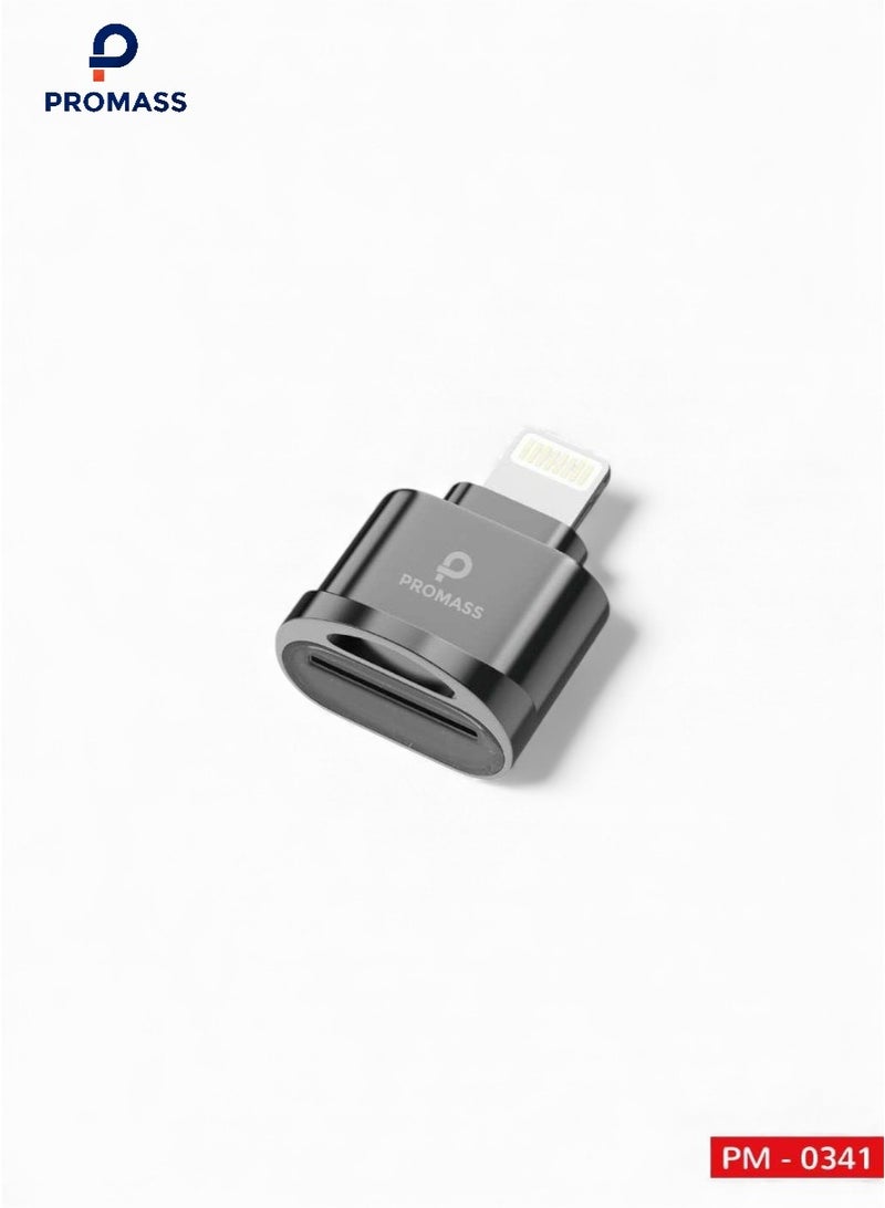 بروماس قارئ بطاقات SD الى لايتنينج للايفون، محول بطاقة لايتنينج الى الكاميرا، محول بطاقة SD/Microsd، شحن وقراءة بطاقات في وقت واحد، محول ذاكرة التصوير الفوتوغرافي لايفون 14/12/11/X/8 - Image 1