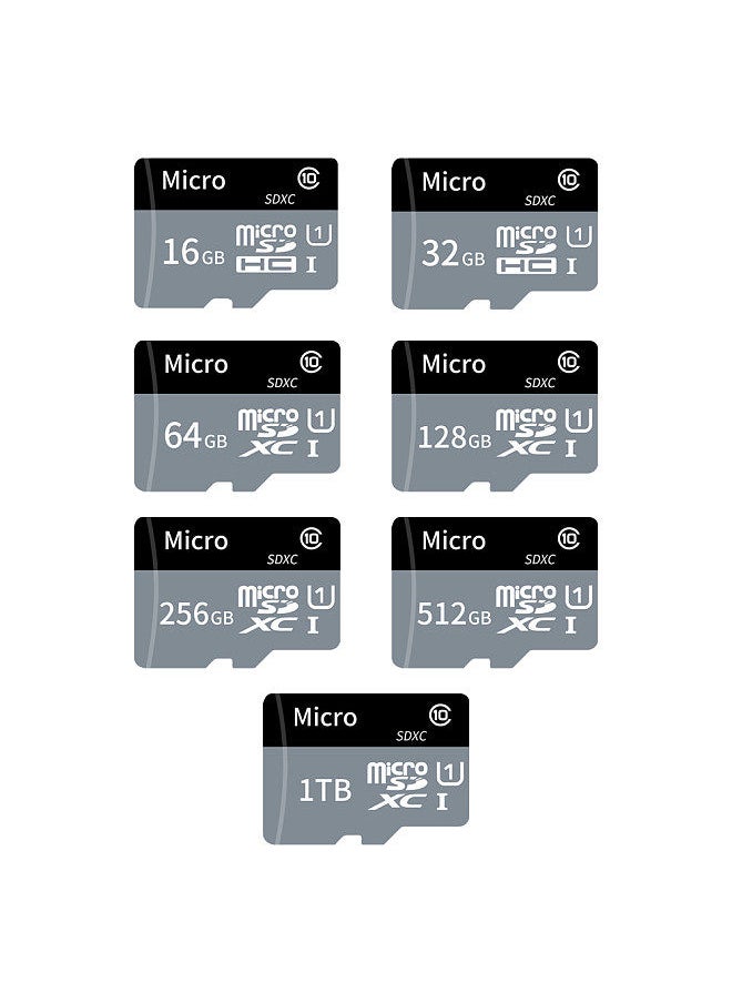 Generic - TF Card Large Capacity Micro SD Card 1TB U1 Class 10 TF Card High Speed Memory Card for Mobile Phone Camera Dashcam Monitor - Image 1