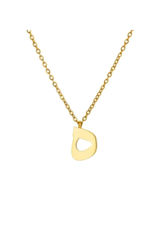 روفو Arabic Letter 'Ha' Necklace 18k Gold Plated