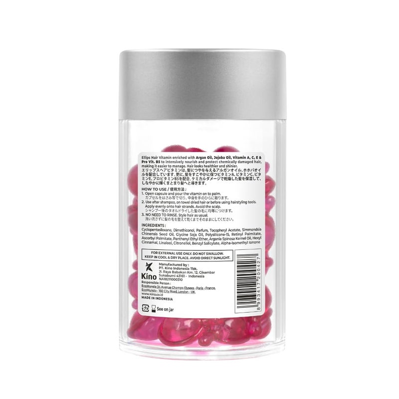 Ellips Hair Oil Hair Treatment, 50 Capsules - Hair Oil & Heat Protectant for Frizzy Hair - Support Healthy Shiny Hair - Image 2
