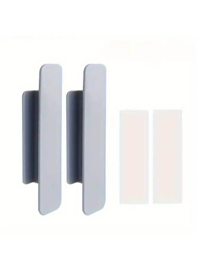 Black Self Adhesive Door And Cabinet Handles No Drill Easy Install 1pc - Image 4