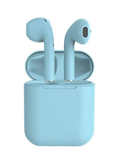 I12 Tws Pop Up Touch Control Macaron Bluetooth Earphone 5.0 Wireless Headphones Blue