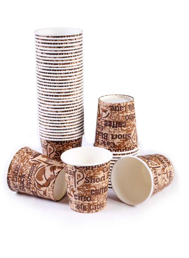 HOME CHOICE Disposable Paper Cups, 6 Oz, Pack of 4 (200 Cups – 50 x 4), 177 ml Capacity, Party Cups - Image 2