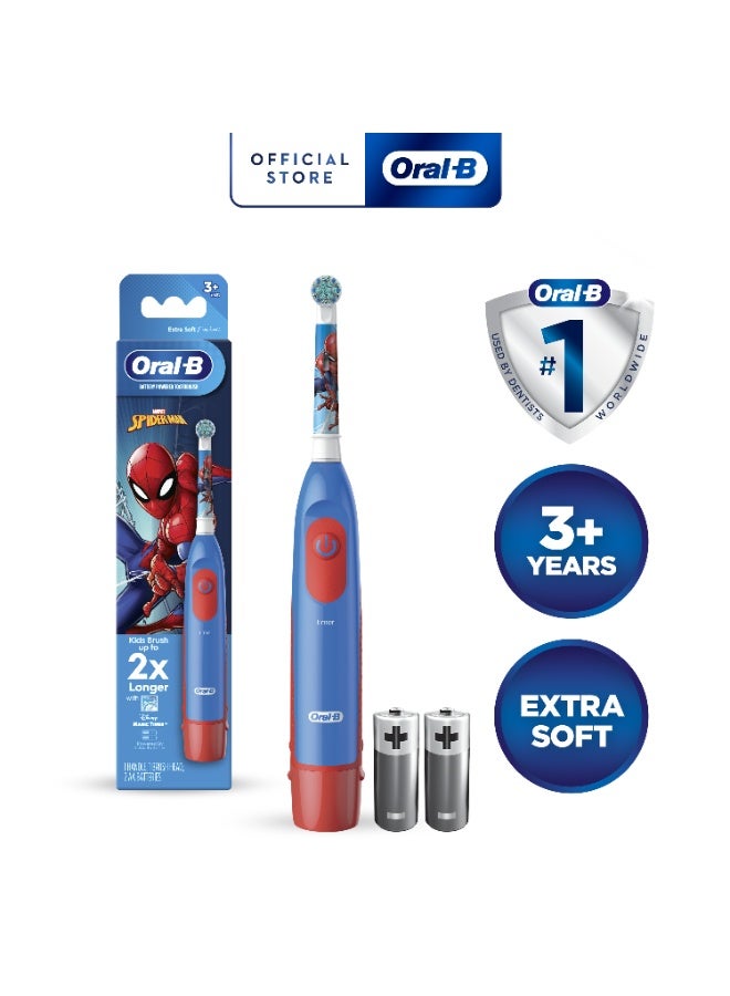 Oral-B Oral B Battery Toothbrush Featuring MARVEL SPIDER-MAN for Kids 3+,Plaque removal, Healthy Gums - DB 5.510.1K - Image 2