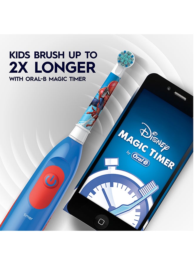 Oral-B Kids Rechargeable Electric Toothbrush, Marvel Spiderman, 3+ Years, 1 Count - Image 5