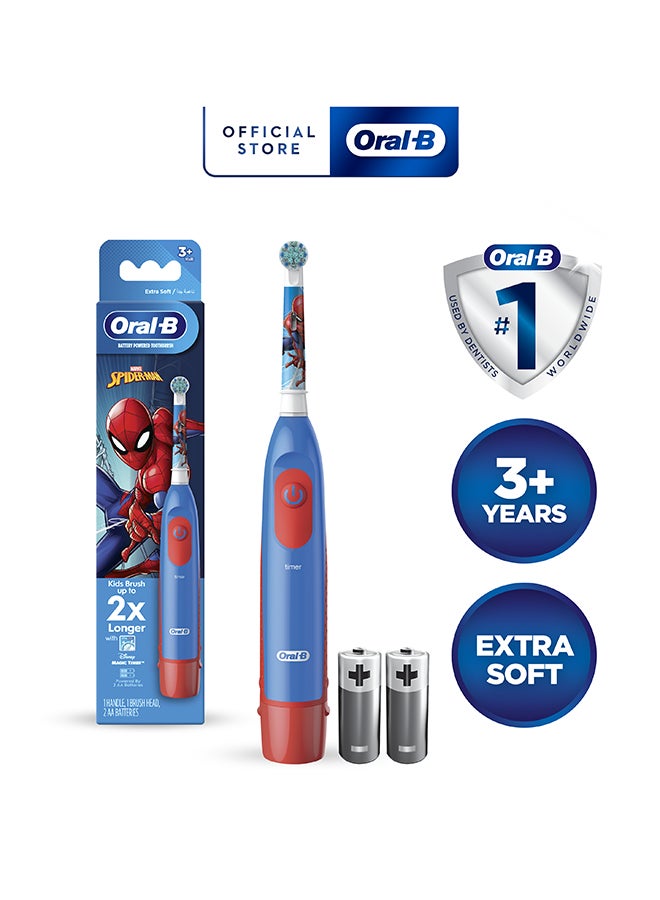 Oral-B Kids Rechargeable Electric Toothbrush, Marvel Spiderman, 3+ Years, 1 Count - Image 3