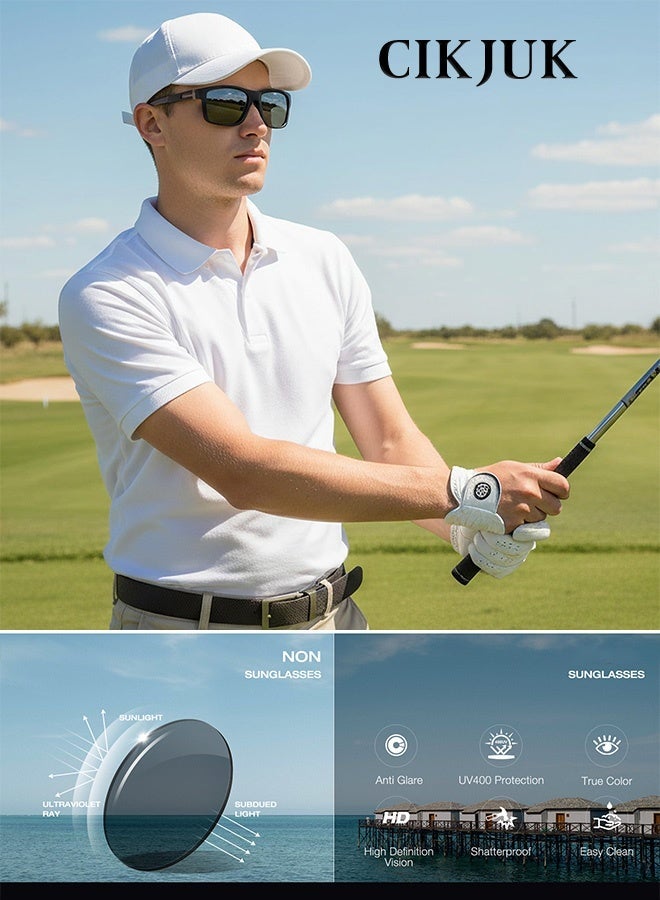 CIKJUK TR Sunglasses Men Women Polarized Sport Sun Glasses UV400 Protection Men's Women's Sunglass Lightweight Mens Shades Classic Sun Glas Travel Driving Daily Eyewear - Image 2