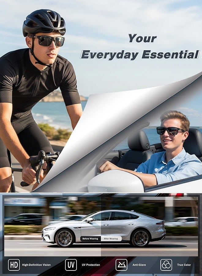 CIKJUK TR Sunglasses Men Women Polarized Sport Sun Glasses UV400 Protection Men's Women's Sunglass Lightweight Mens Shades Classic Sun Glas Travel Driving Daily Eyewear - Image 3