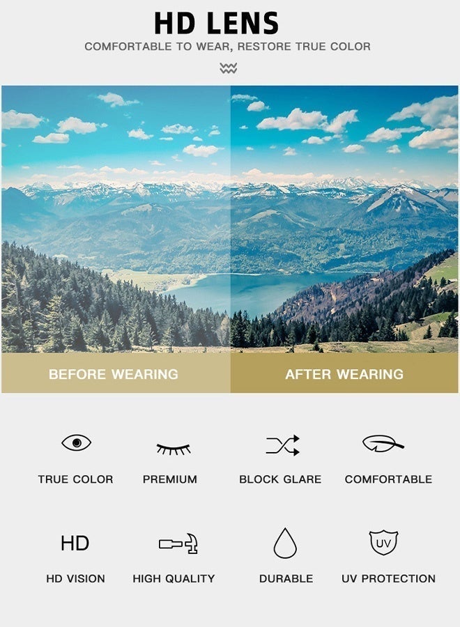 CIKJUK TR Sunglasses Men Women Polarized Sport Sun Glasses UV400 Protection Men's Women's Sunglass Lightweight Mens Shades Classic Sun Glas Travel Driving Daily Eyewear - Image 4