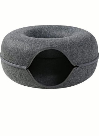Round Donut Cat Track Bed, Semi-Enclosed Detachable Cat Track Bed, Suitable for All Small and Medium-Sized Cats, Dogs, Comfortable and Cozy Cat Litter - pzsku/Z22CF7692154D09C5968AZ/45/_/1674985377/35e6b42a-9d63-4bc8-97cc-820c95f5b0f5