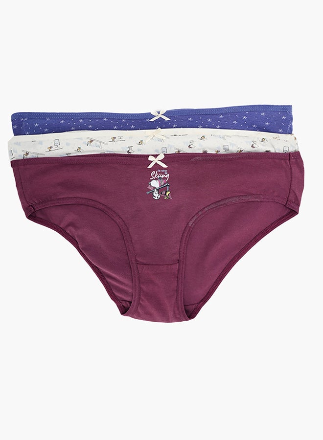 Carina Pack of 3 Colored Bikini Panties - Image 1