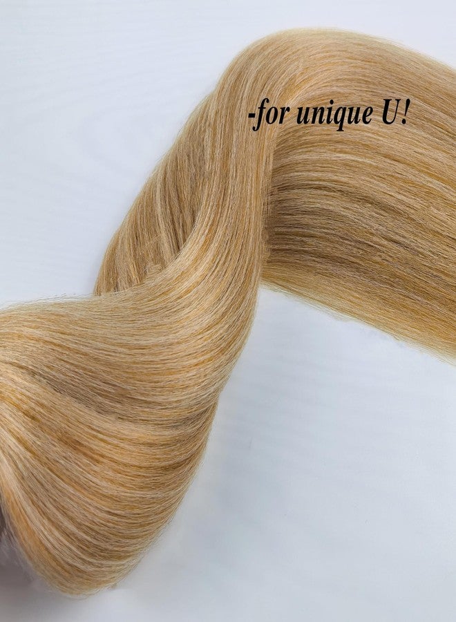 Leticia Honey Blonde Braiding Hair Pre Stretched Hypoallergenic Prestretched 27/613 Braiding Hair Extensions Synthetic Knotless ez Braid Non Toxic 16 Inch - Image 4