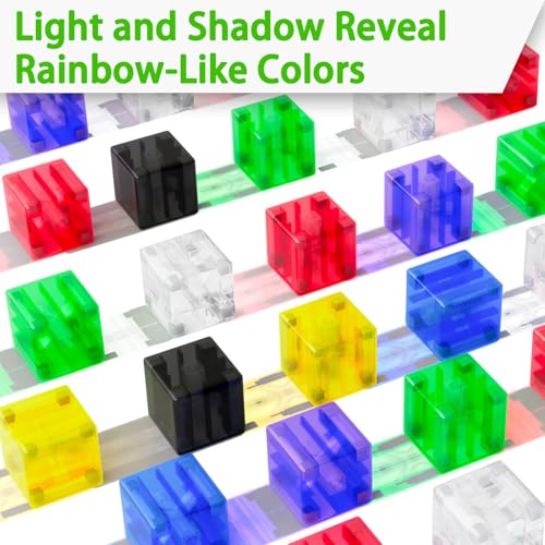 Apluses Magnetic Building Blocks Transparent Magnetic Cubes STEM Magnet Toddler Boys Toys for Kids Age 35 Travel Sensory Autism Preschool Montessori Toys for 3 Year Old Birthday Girls Gifts - Image 5