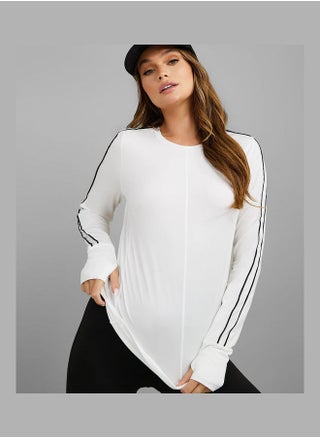 Double Arm Stripe Detail Long Sleeve Active Top - pzsku/Z22CFE36F3770C38AA552Z/45/_/1710419976/fe9e4872-6bd4-41a7-b5a7-d1fde4080645