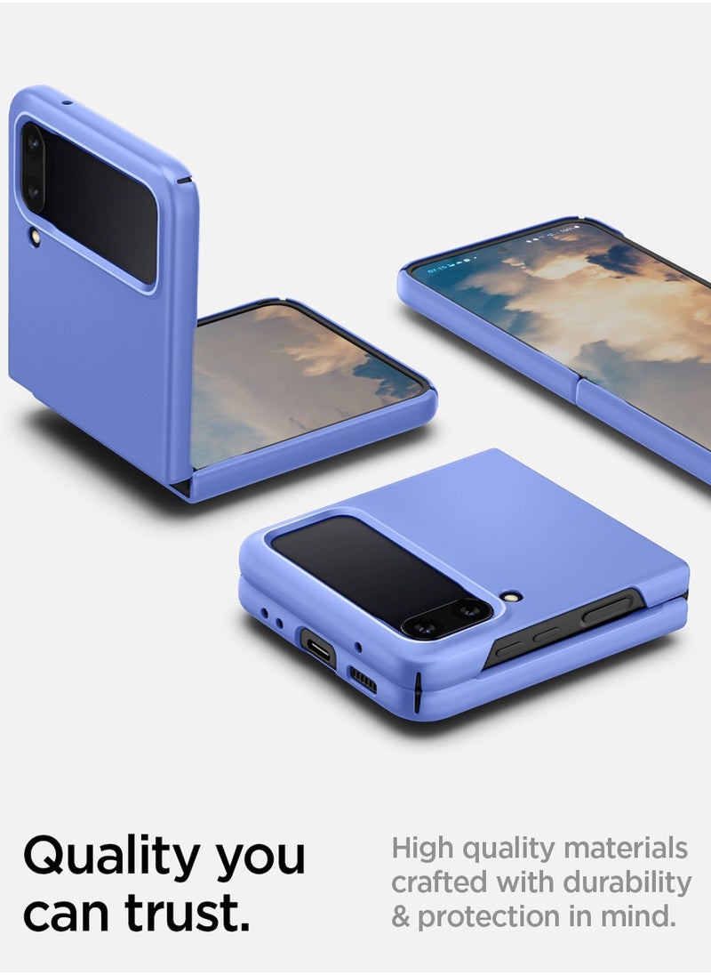 Spigen - غطاء حماية Air Skin لهاتف Samsung Galaxy Z Flip 4 (2022) - أزرق كورن فلاور - Image 1