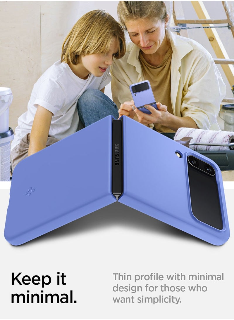Spigen - غطاء حماية Air Skin لهاتف Samsung Galaxy Z Flip 4 (2022) - أزرق كورن فلاور - Image 1