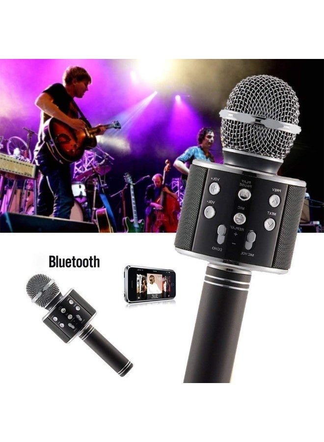 Wireless Mic Advance Handheld Wireless Singing Mike Multi-Function Bluetooth Karaoke Mic with Microphone Speaker for All Smart Phone (Multicolor- Colour May Vary) - Image 3