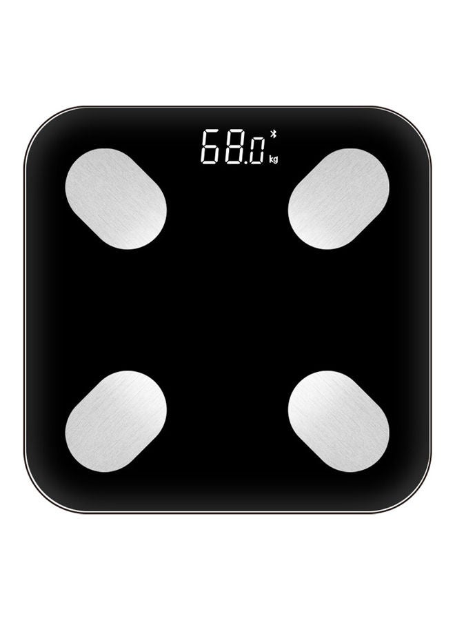 JAJEEK Multi-Functional Body Fat Scales Home Use Intelligent BT Electronic Weight Scale Black 26 x 26 x 2cm  - Image 1