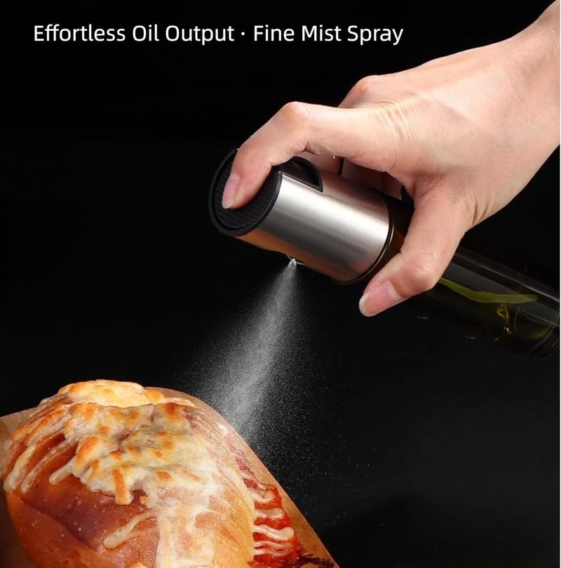 Eavkoar Oil Sprayer for Cooking, 3.38oz/ 100ml Food-grade Premium Olive Oil Dispenser Bottle for Kitchen Gadgets, Air Fryer, Salad, Frying, BBQ (Light Blockage) - Image 4