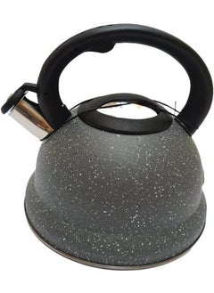 3L Granite Stainless Steel Whistle Teapot - Grey