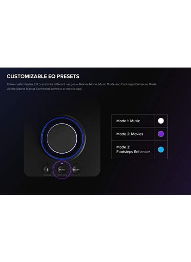 Creative - Sound Blaster X3 Hi Res External Usb Dac And Amp Sound Card With Super X Fi Holographic Audio 7.1 Discrete Surround And Dolby Digital Live With Line In And Optical Out For Pc And Mac - Image 1