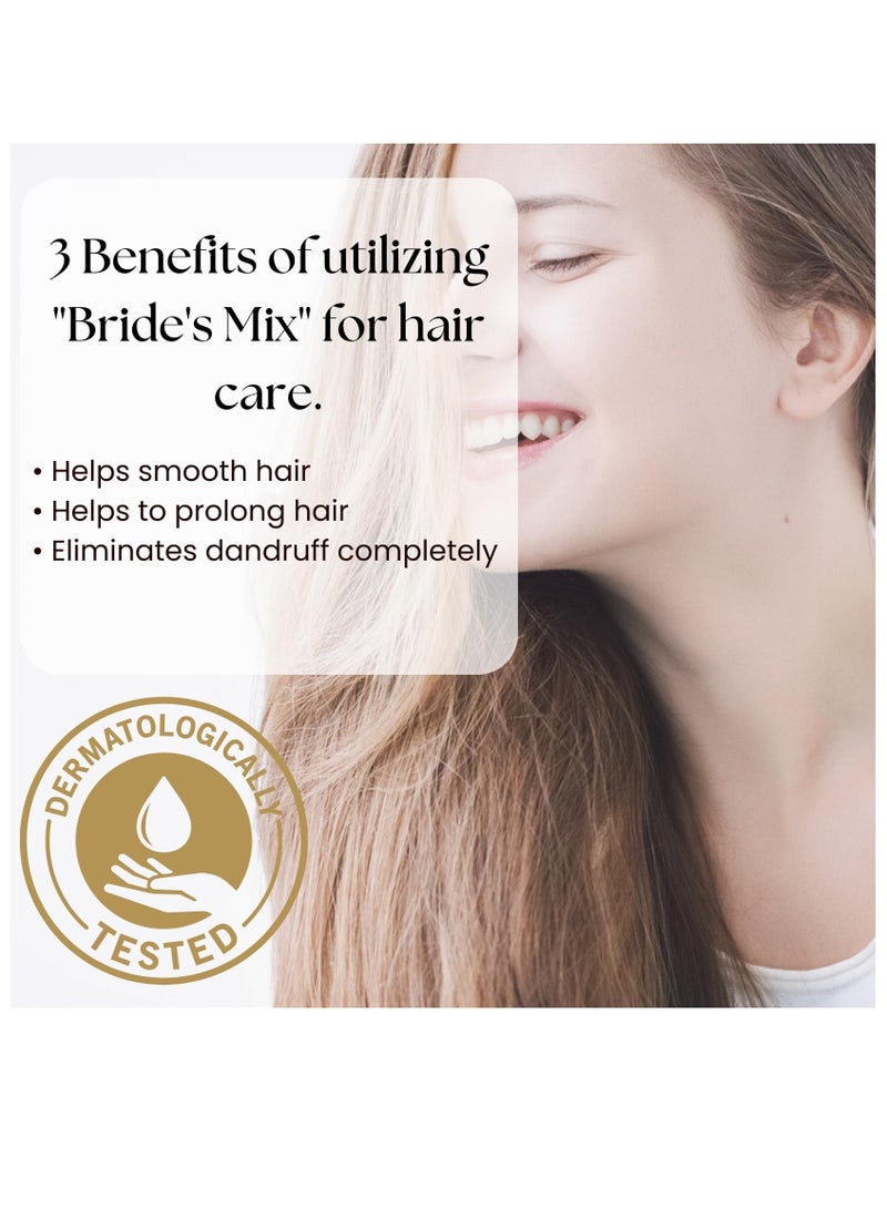 OGAILI Bride's Mix Hair Mask - Elixir of Nourishment - Shine & Strength - Tailored for the Radiant Bride's Perfect Hair Day -  All Hair Type- 100g - Image 4