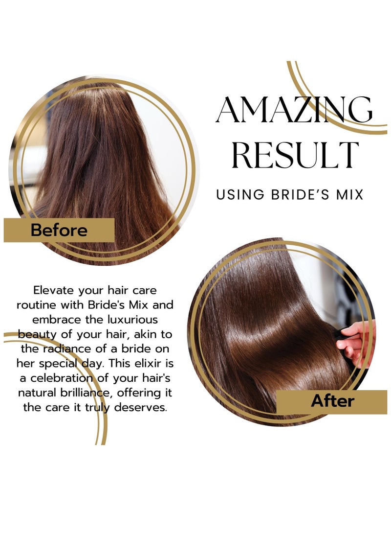 OGAILI Bride's Mix Hair Mask - Elixir of Nourishment - Shine & Strength - Tailored for the Radiant Bride's Perfect Hair Day -  All Hair Type- 100g - Image 5