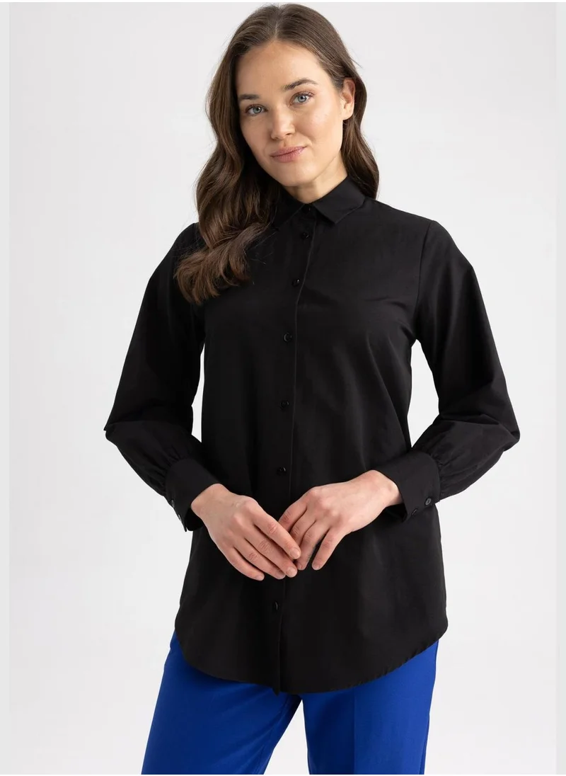 ديفاكتو Woman Woven Long Sleeve Tunic