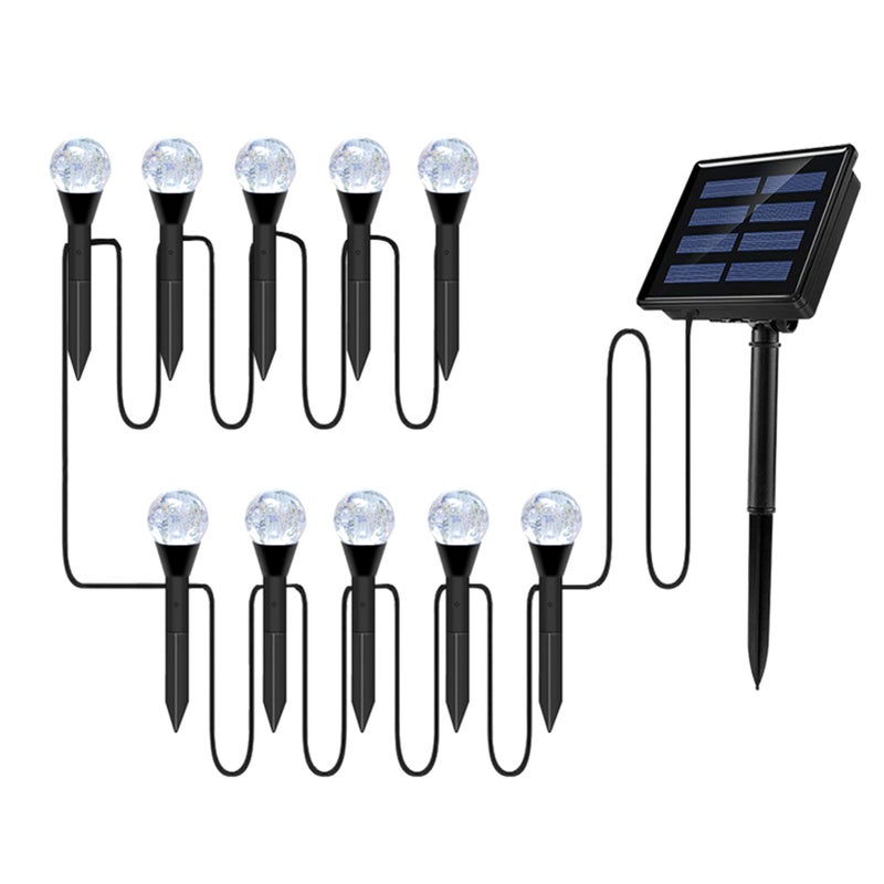 Solar Bubbles Lawn Lamp String Set Outdoor Landscape Decoration IP65 Waterproof Leds Solar-Powered Stake Lights for Pathway/Courtyard/Garden - Image 1