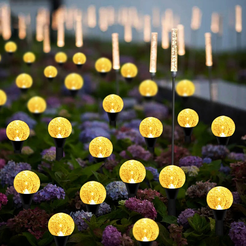 Solar Bubbles Lawn Lamp String Set Outdoor Landscape Decoration IP65 Waterproof Leds Solar-Powered Stake Lights for Pathway/Courtyard/Garden - Image 3