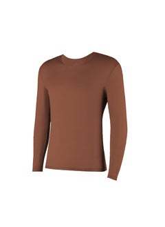 Generic Mens Hyaluronic Acid Skin Care Underwear Autumn/Winter Warm Comfortable Soft Round Neck Thermal Underwear Set Beige [pants]  - Image 5