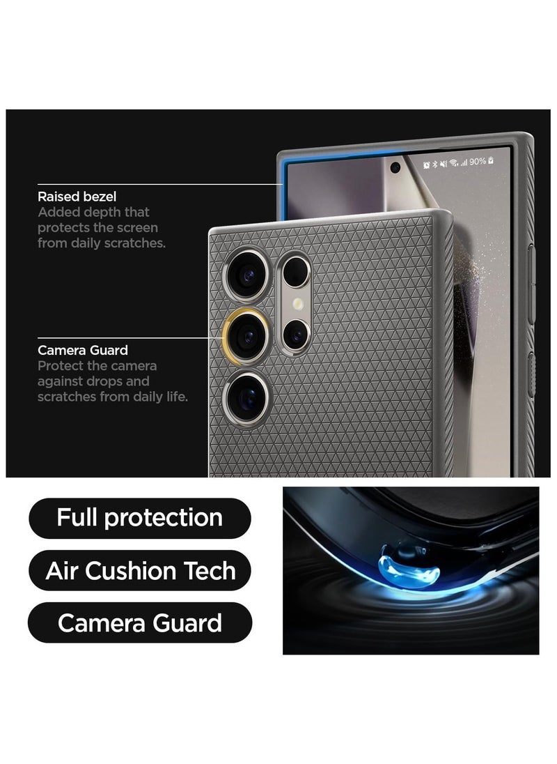 Spigen Liquid Air designed for Samsung Galaxy S24 ULTRA case cover (2024) - Marble Grey