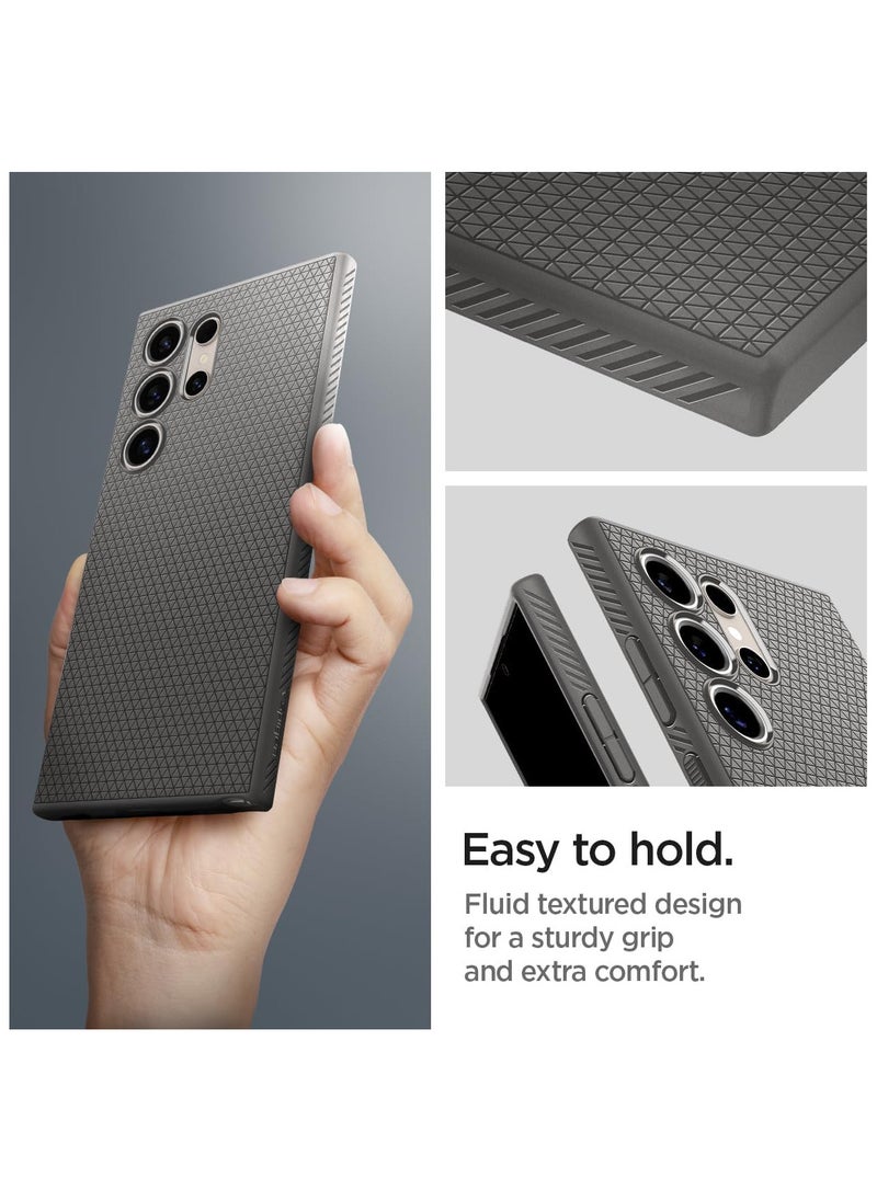 Spigen Liquid Air designed for Samsung Galaxy S24 ULTRA case cover (2024) - Marble Grey
