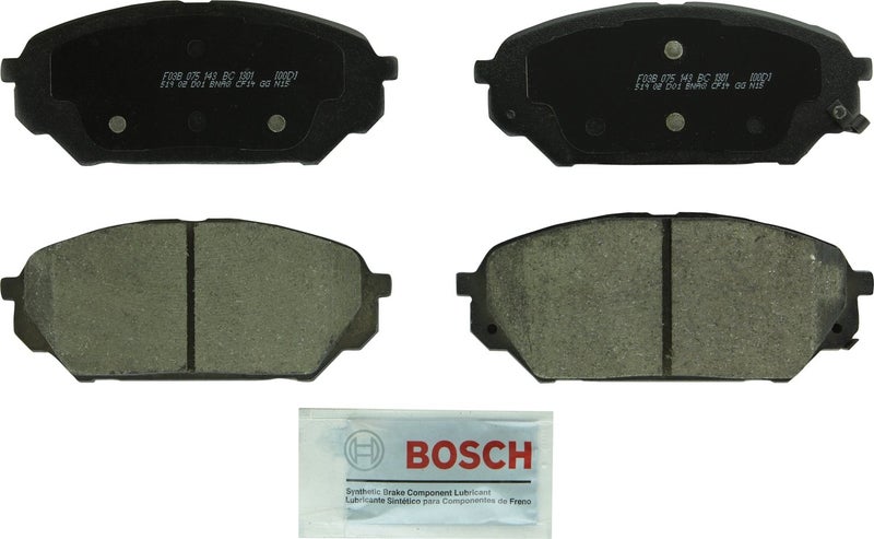 BOSCH BC1301 QuietCast Premium Ceramic Disc Brake Pad Set - Compatible With Select Hyundai Veracruz; FRONT - Image 1