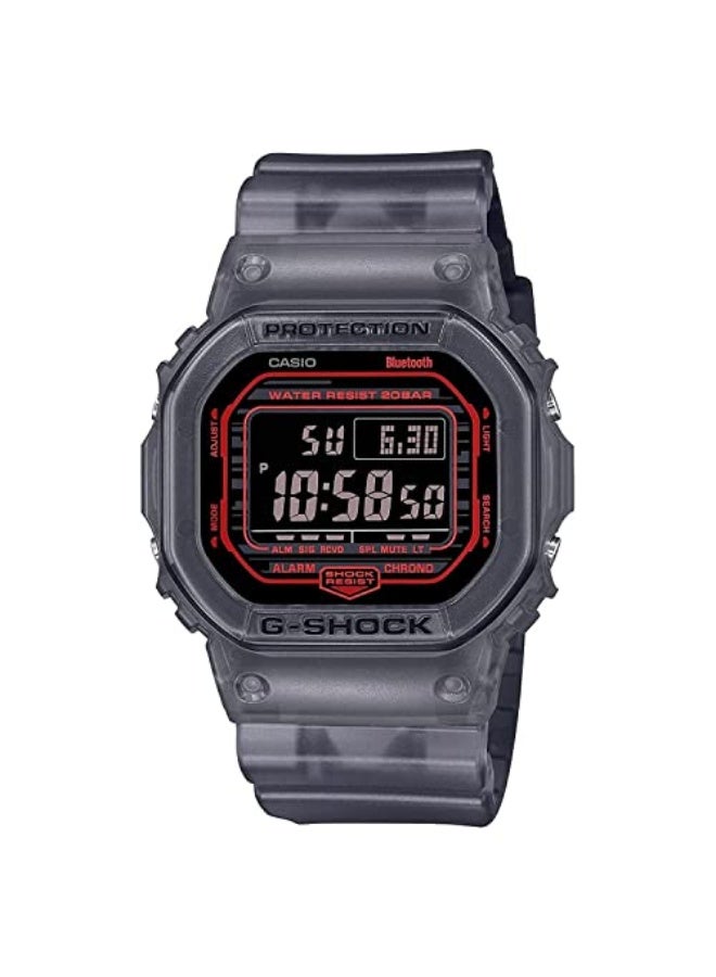 Casio G-Shock Watch - DW-B5600G-1DR Black Dial, Grey Band - Image 1