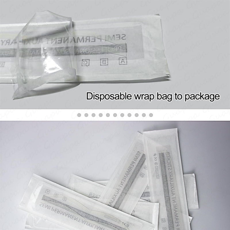 MARLLOGIVA 12 Pairs Disposable Brow Shaping Sticker Microblading Eyebrow Shaping Sticker Adhesive Eyebrow Stencils Tattoo Eyebrow Stamp Airbrush Brows Tape (2 bags-12 Pairs) - Image 4