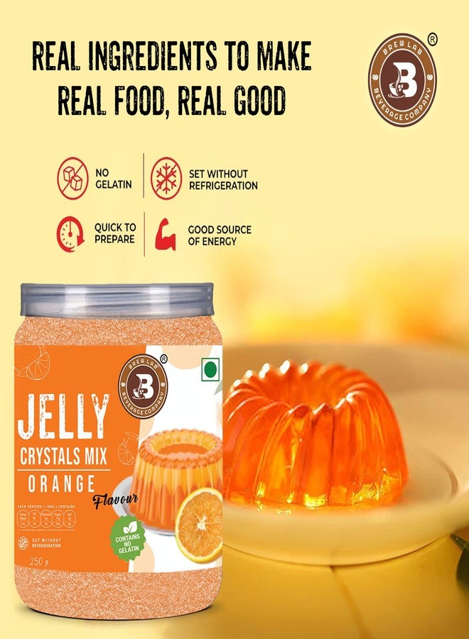 Brew Lab Jelly Crystals Mix For Making Jelly - Orange Flavor | Easy To Make | No Gelatin 250 g - Image 3