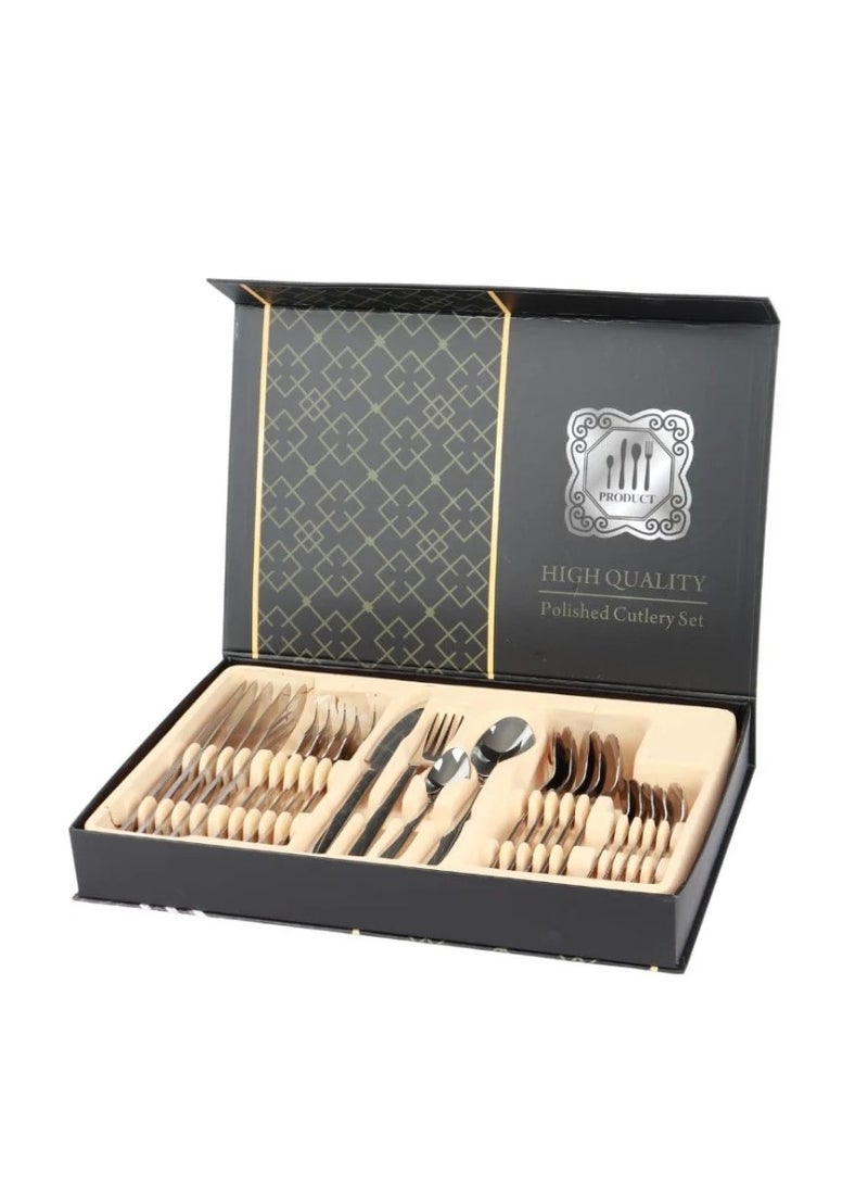 HOMEVEO 24-piece knife, fork and spoon set  - Image 1